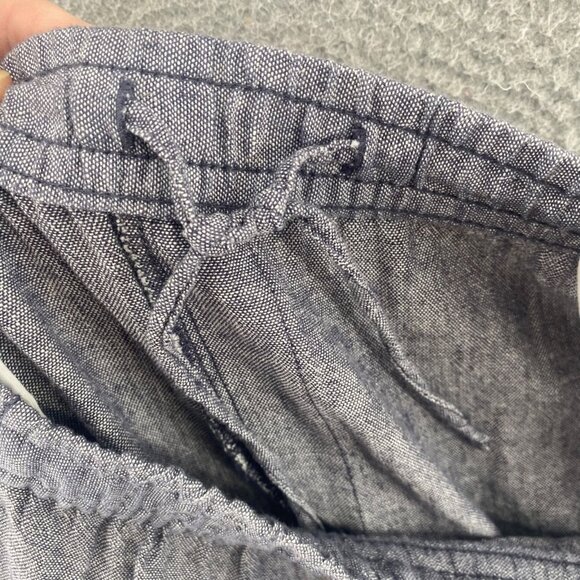 Old Navy Pants Womens Large Navy Linen Blend Pull On Wide Leg Pockets Everyday - Picture 8 of 13